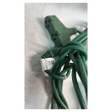 Green 3-outlet Extension Power Cord Lot of 2