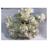 7-Piece White Rose Floral Bunches with Baby