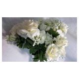 7-Piece White Rose Floral Bunches with Baby