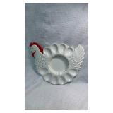 Teleflora Ceramic Chicken Egg Platter (Hand-Painted in Portugal)