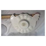 Teleflora Ceramic Chicken Egg Platter (Hand-Painted in Portugal)