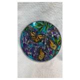 Monarch Butterfly Stained Glass Suncatcher