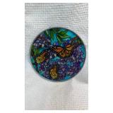Monarch Butterfly Stained Glass Suncatcher