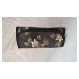 Floral Jewelry Travel Organizer with Pastel Bead Collection