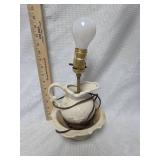 White Ceramic Pitcher Table Lamp