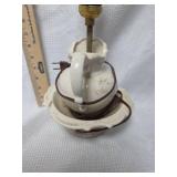 White Ceramic Pitcher Table Lamp