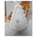 Cardinal Gingerbread Tree Candy Dish