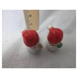 Ceramic Snowman Salt and Pepper Shakers