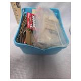 Lot of different craft and sewing supplies