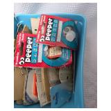 Lot of different craft and sewing supplies