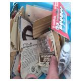 Lot of different craft and sewing supplies