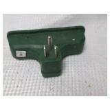 Green Triple Outlet Power Adapter