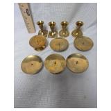 Brass Candle Holders Set