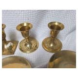 Brass Candle Holders Set