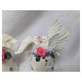 White Doves decor,  set of 2
