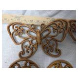 Decorative Plastic Butterfly Wall Hangings Set of 6