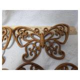 Decorative Plastic Butterfly Wall Hangings Set of 6