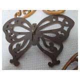 Decorative Plastic Butterfly Wall Hangings Set of 6