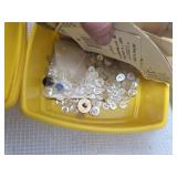 Button Collection in Yellow Case