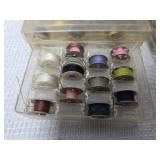 Sewing Machine Bobbins with Storage Cases