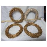 Gold Metallic Grapevine Wreath Base