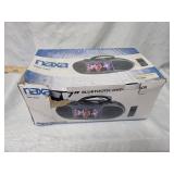 Naxa NDL-256 7-inch Bluetooth DVD Boombox, appears in near New condition