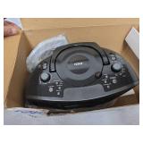 Naxa NDL-256 7-inch Bluetooth DVD Boombox, appears in near New condition