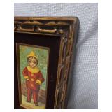 L. Duchamp Signed Figure in Red oil painting