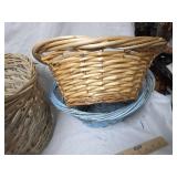 Natural Woven Willow Storage Baskets lot