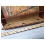 Wooden Deer Print Wall rifle Shelf