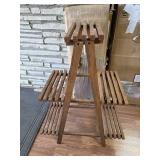 Nice wooden plant shelf