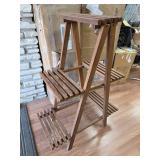 Nice wooden plant shelf