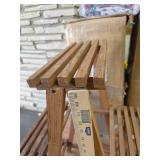 Nice wooden plant shelf