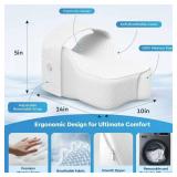 SUDAHIA Knee Pillow for Side Sleeper with Adjustable Strap, Memory Foam Leg Support Cushion for Comfortable Sleep, Spine Alignment, and Relief of Sciatica, Back, Hip, Knee & Joint Pain