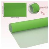 PATIKIL 63x39.4in Faux Leather Sheets, Faux Leather Fabric Sheets Vinyl Fabric Synthetic Soft Waterproof PVC for Replacement Upholstery Car Furniture Sofa Boat Marine, Green - Retail: $18