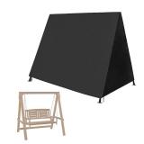Outdoor Swing Cover, A-Frame Patio Swing Protector, Swing Covers for Outdoor Patio Swing 3 Seater,Patio Swing Chair Cover (Black, Large) - Retail: $34
