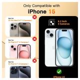 COOLQO for iPhone 15 Case 6.1