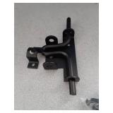 Hillmaster Slide Bolt Gate Latch for Wooden Fence Door Lock With Padlock Hole, Heavy Duty Sliding Lock, Black Barrel Bolt Latches Hardware for Wood Vinyl Fence Barn Shed - Retail: $10