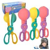 SupMLC Snow Toys, Snowball Maker 4 pcs Winter Snowball Tool Kit with Handle for Snow Ball Shapes Fights Outdoor Winter Toys Snow Ball Clip for Boys Girls Toddler Adults - Retail: $15