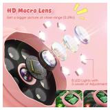 Portable Handheld Mini Digital Microscope for Kids - Educational Science Toys, Christmas & Birthday Gifts for Age 5 6 7 8 9 10 11 12 Girls & Boys (Pink) - Retail: $27