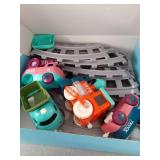 MORECOLL Electric Train Set for Toddlers & Kids w/Music, Lights & Tracks - First Choo Choo Train, Magnetic Connection, Birthday Gifts for Boys and Girls - Retail: $30