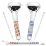 YOGES Handle Attachments Compatible with Oculus Quest 2 Controller Accessories, VR Gorilla Tag Long Arms Dual Extension Grips Compatible with Meta Quest 2 for Beat Saber Supernatural More VR Games - R