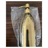 Emarful 304 Stainless Steel Soap Dispenser 16oz Rust-Proof Liquid Soap Pump Bottle for Kitchen or Bathroom Countertop Hand Dish Lotion Leak-Proof (Polished Gold) - Retail: $13