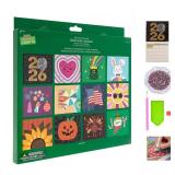 CALANDER ONLY MISSING ACCESSORIES 2026 Diamond Art Wall Calendar, 12-Month DIY Diamond Painting Kit with To Do List, Christmas Home Office Decoration gift - Retail: $10