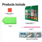 CALANDER ONLY MISSING ACCESSORIES 2026 Diamond Art Wall Calendar, 12-Month DIY Diamond Painting Kit with To Do List, Christmas Home Office Decoration gift - Retail: $10