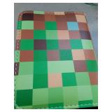 Lotadilo for 1 Pocket Card Binder Mini Size for 80 Cards - Small Trading Card Collection Album Folder Lightweight Portable Green Checkered Design for Men Boys Teens Kids for Sports Cards Game Cards - 