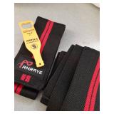 Anraye Elbow Wraps for Weightlifting - 47\" Adjustable Compression Straps & Brace for Joint Support (1 Pair), Elbow Wraps Weight Lifting Men Women for Bench Press Powerlifting and Fitness Training - R