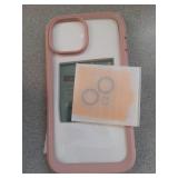 Diaclara Designed for iPhone 15 Case, Full Body Rugged Case with Built-in Touch Sensitive Anti-Scratch Screen Protector, with Camera Lens Protector for iPhone 15 6.1\" (Coral Pink) - Retail: $14