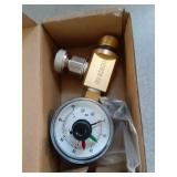 DearChan 98209800 High Flow Manual Relief Valve/Air Relief Manual Valve Assembly with Pressure Gauge, Replacement for Pool and Spa Filter (RV40600 (98209800 Brass)) - Retail: $22