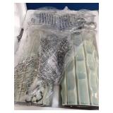 USumkky Ceramic Table Lamps Set of 2, 23.75\" Modern Farmhouse Bedside Lamp - Green Nightstand Lamps for Bedroom, Boho Living Room End Tables, Small Office Desk Lamp Decor - Retail: $70